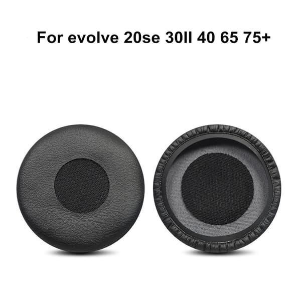 1 par myke øreputer, øredeksel for Jabra evolve 20se 30II 40 65+ 75