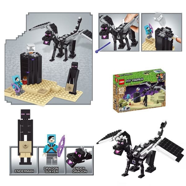 Minecraft Sidste Kamp Ender Dragon Samle Byggeklodser Legetøj