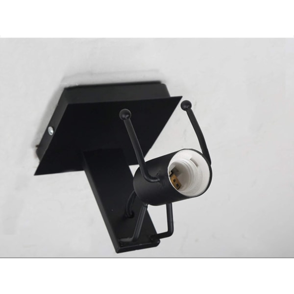 Retro Industrial Aesthetic Creative Black Metal E27 Low Wall Lamp (Jump)