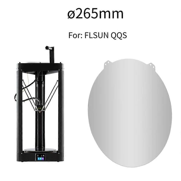 Opgraderet Springstålplatform 10 tommer Rund Pei Stålplade Byggeplade med Magnetisk Base B-Side til 3D-printer Flsn Q5