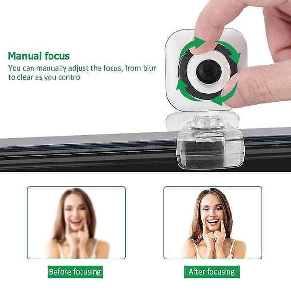 2021 Webcam Usb 2.0 Kamera Autofokus Webkameraer Med Mikrofon Hd Bærbar Til Windows 2000 Win10 Til Desktop Computer
