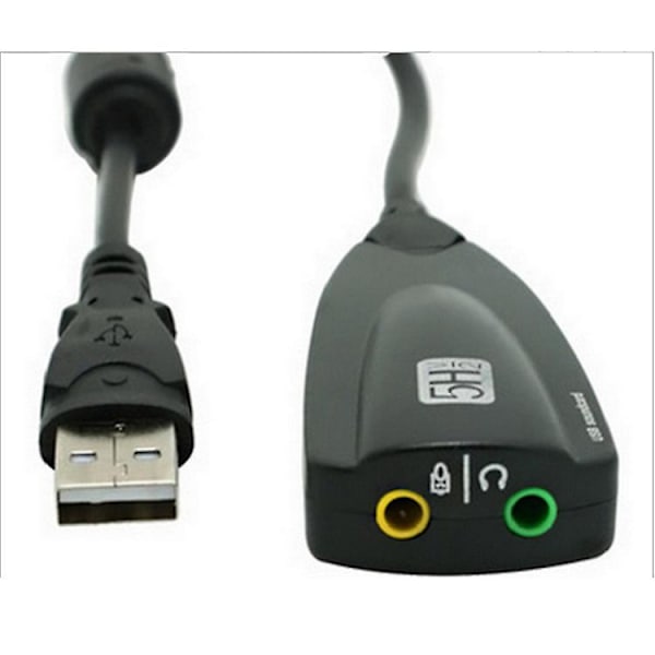 5H Ulkoinen USB-itsenäinen äänikortti 5Hv2 kuulokkeiden muuntaja 7.1 pöytätietokoneen ja kannettavan tietokoneen lisävarusteet äänikortti 3-pakkauksessa