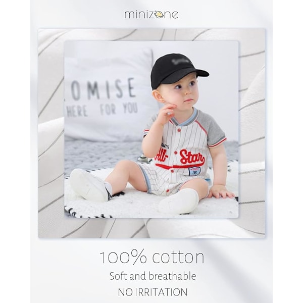 Baby Bodysuit Kortärmad Sparkdräkt, Sommar Bodysuit, Bomull Baby Pojke Kläder, Nyfödd 0-3 Månader