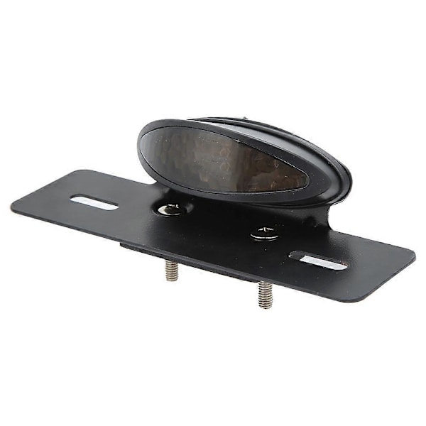Universal 12V Motorcykel Broms Bakljus LED Baklampa Modifierad Tillbehör Svart Fäste/ Rökt Ljuslins/ Rött Ljus