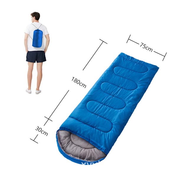 Sovsäck för vuxna utomhus vår och höst män och kvinnor tjock varm bärbar camping