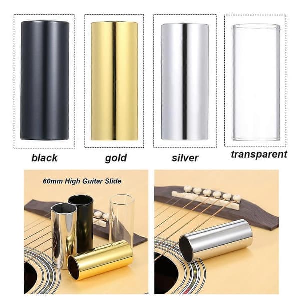 Metal Guitar Slide til Elektrisk Guitar Bas Strengeinstrument Rustfrit Stål