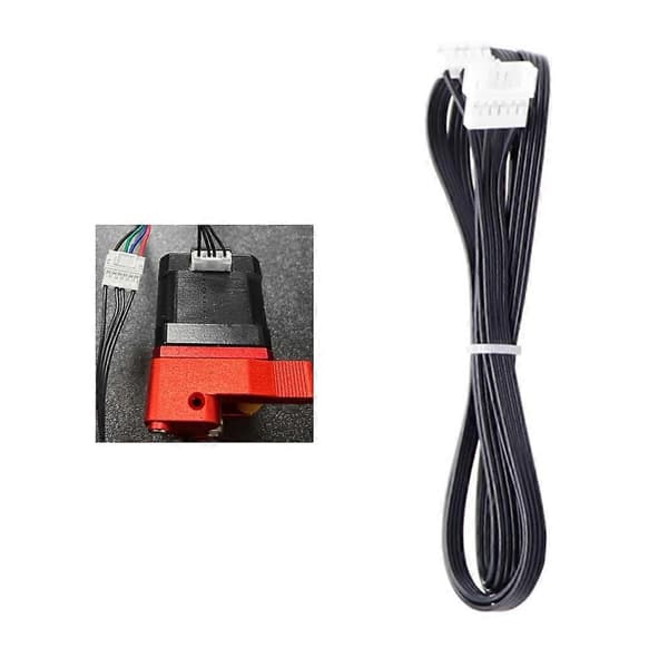 3D-skrivarstegmotorförlängningskabel Extrudermotorförlängd kabel för Ender3 V2 CR10 100 cm längd