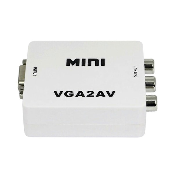 1080P VGA Video Audio Konverter Video Audio Adapter Dator TV Adapter Komposit Konverter