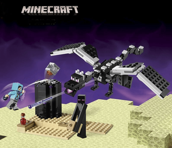 Minecraft Sidste Kamp Ender Dragon Samle Byggeklodser Legetøj
