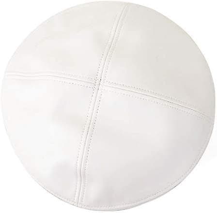 Falsk Læder Solid Militær Beret Hat Til Kvinder Piger Retro Stil Britisk Beanie Hat Cap