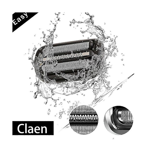 2-pack Series 5/6 53B Ersättningshuvud för Braun Elektrisk Folieskärare 5020Cs 5018S 5035S 5049Cs 5050Cs 6020S 6040Cs