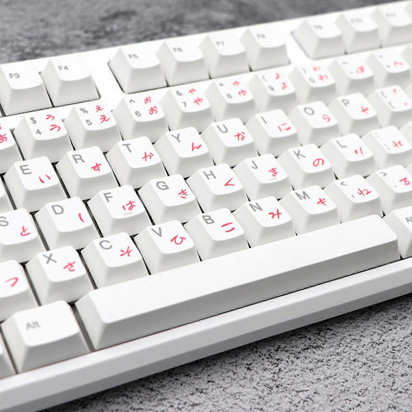 131 Taster   Bjørn Hvid Keycaps PBT Keycap Fem-sidet Sublimering 131-Taster til GK61 64 68 87 104 108 7U Mellemrum DIY