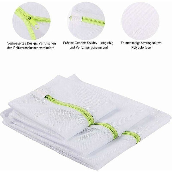 6 Pcs Washing Machine Linen Net Washing Machine Linen Net Laundry Bag with Zipper Laundry Bag Cylindrical Washing Machine Bag for LingerieBlouse, Stoc