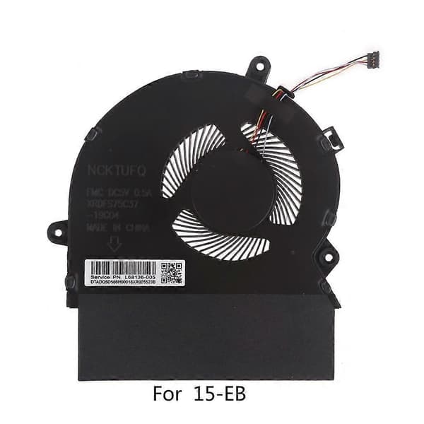 Laptop CPU GPU Kjølefan for HPSpectrex360 15-EB 15-EB0043DX DC5V 4-pin