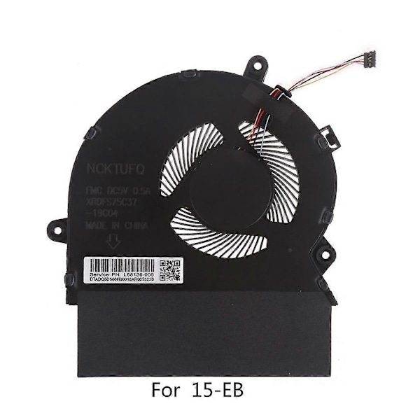 Laptop CPU GPU Køleblæser til HPSpectrex360 15-EB 15-EB0043DX DC5V 4-polet