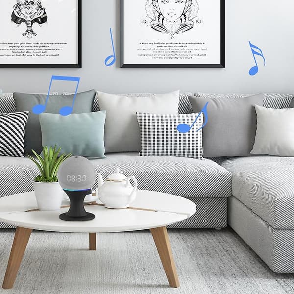 Kestävät kaiutinjalustat Echo Dot 5/4 -kaiuttimelle, helppo asennus