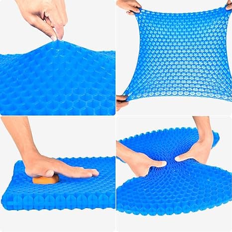 Gel kølepude, åndbart bikagedesign, trykabsorberende punktpude, gelpude til kontorstol