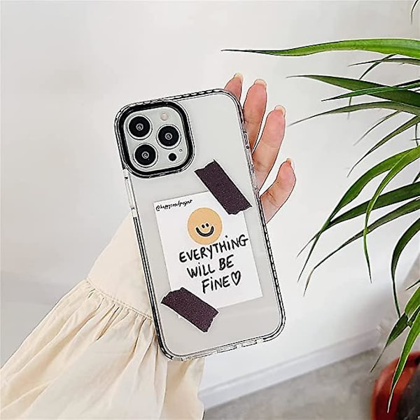 Klar mobildeksel for iPhone 11 Pro Max Søt innebygd støtfangerdeksel støtsikker hud for iPhone 11 Pro Max deksel