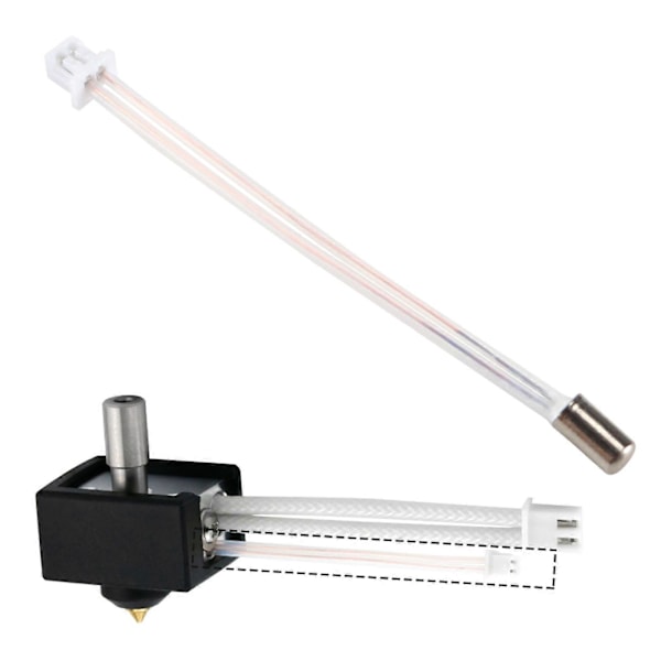 Temperatursensor för 3D-skrivare Ender-3 S1, Termistor, Hot End Temperaturmätning, HT-NCT100K