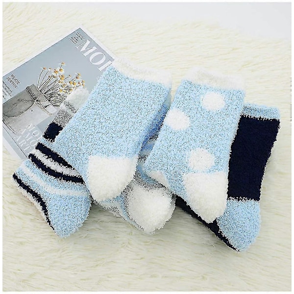 Damstrumpor Fuzzy Socks Mjuka Fluffiga Strumpor Varma Fleece Strumpor Vintergåvor Strumpor