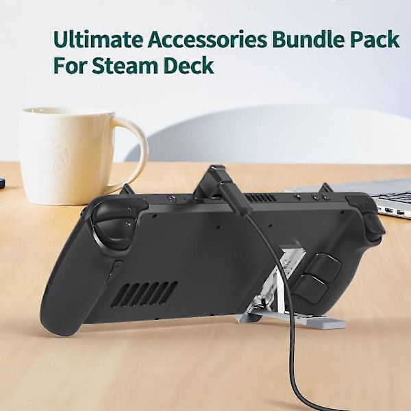 Kickstand Soft Shell-Storage Beskyttende Etui For Steam Deck/Switch Kickstand Spillkonsoll Bærbar Reiseveske Deksel