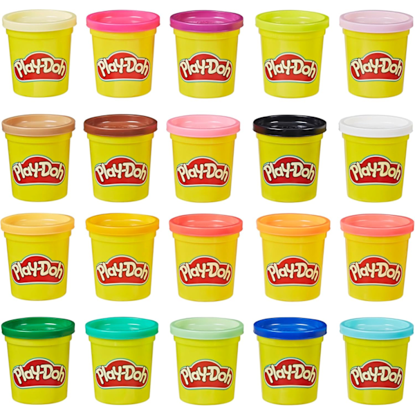 Super Color Set, myrkytön muovailumateriaalisetti, 20 väriä, taaperoille, luovia leluja, askartelua lapsille 2+Brand: Play-Doh