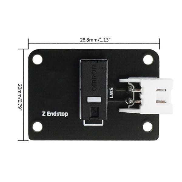 Til Voron 2.4 til Trident HARTK Z-AKSE ENDSTOP Mikroskift Moderkort Mikro Switch til Hartk Grænseafbryder 28.8X20MM