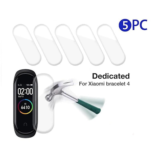 Xiaomi Mi Band 4:lle suojakalvo 5/10/20 kpl Hydrogeeli suojakalvo koko näytölle