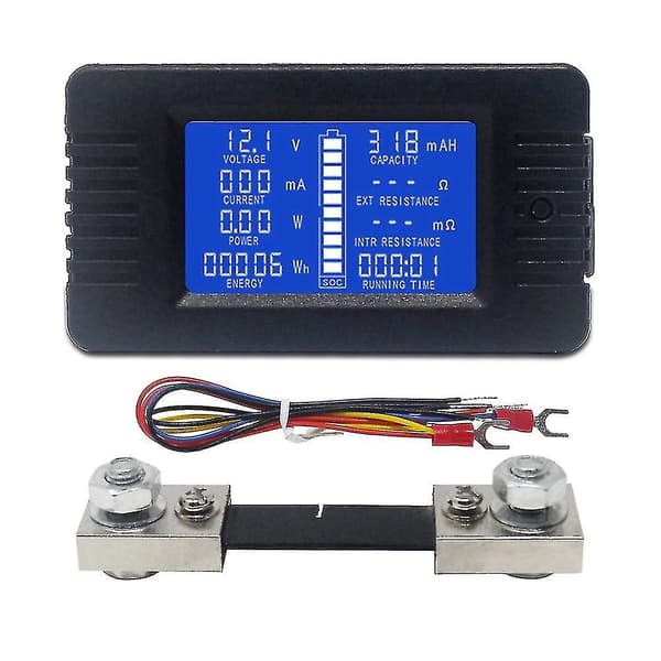 0-200v 100a Digital Voltmeter Ammeter Bil Er Ance Volta Energ