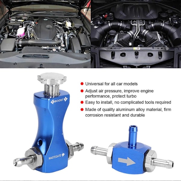 Justerbar Manuell Turbo Boost Controller Valve Kit Universal Bil Modifiserte Deler