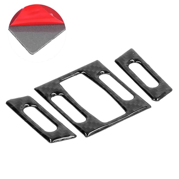3 stk. Karbonfiber Interiør Luftutløps Deksel Passer til 5-serie E60/E61 2004-2010