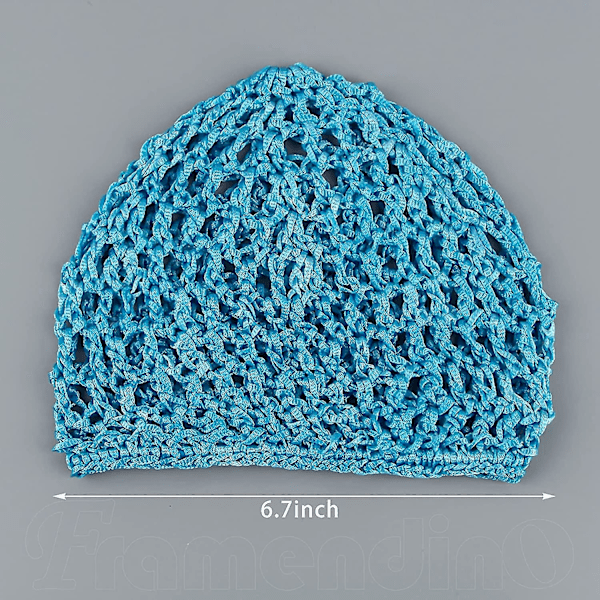 3-pack Mesh Crochet Hårnät, Rayon Stickad Snood Hatt, Tjockt Hårnät Snoods Dekoration För Nattsömn