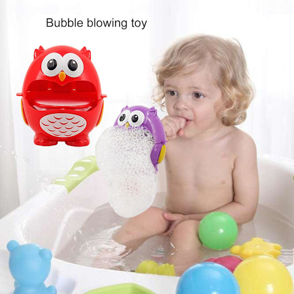 Bobleblæser Legetøj Ugle Blæser Vand Legetøj Multi-brug Badekammerat Interaktive Legetøj Boblemaskine Baby Legetøj Babyshower Gave