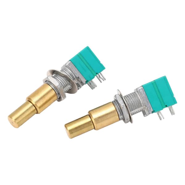 2 st. Gitarrpotentiometer Dubbel Noggrannhet Mässingaxel Rotations Potentiometer Ersättning