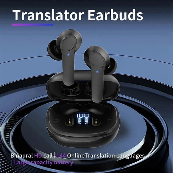 B11 smart voice translation headset Bluetooth trådlös stöder realtidsöversättning på 144 språk