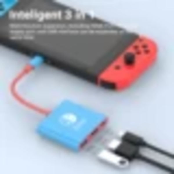 Bærbar Nintendo Switch Dockningsstation TYPE-C Hub med HDMI og USB 3.0 Perfekt til Rejser og Spil
