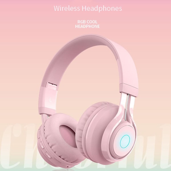 Over-Ear Hodetelefoner Metall Aprikos /Rosa /Lilla Bluetooth-hodetelefoner for gutter