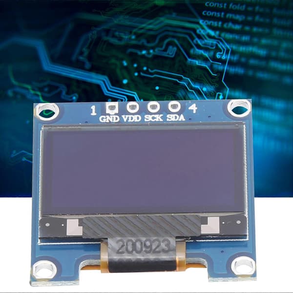 OLED Displaymodul Hvid IIC Kommunikation Lille Elektronisk Komponent 0,96 tommer