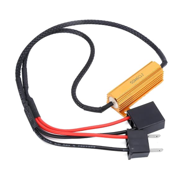 2 stk. H7 LED Dekoder 50W 6ohm Belastningsmodstand Blinkfejlfri Afbryder til Bil Forlygte Blinklys