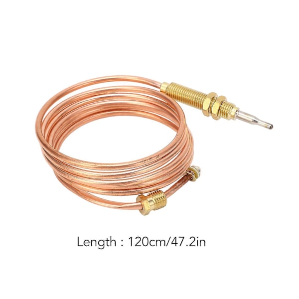 Gass-termoelement HR0001 120cm Kobber Universal Gasskomfyr Erstatningstermoelement for Ovn Gasskomfyr
