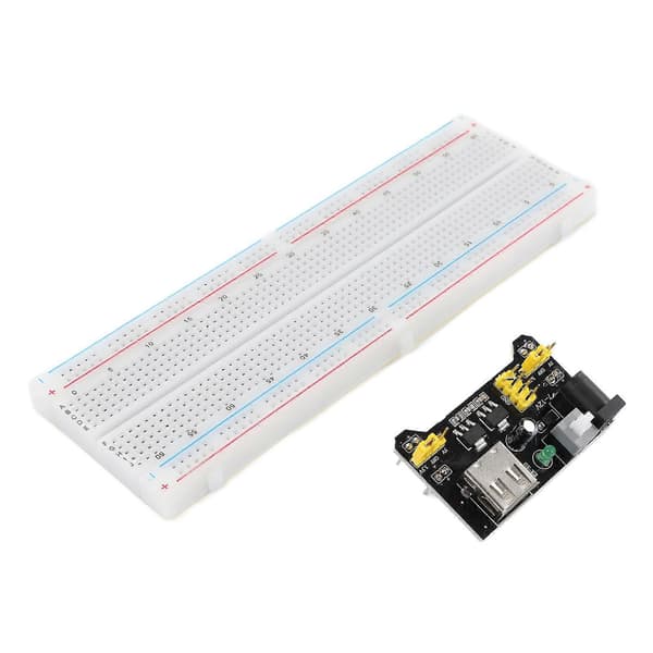 830 Tie Points Brødbrett 3.3V 5V Strømforsyningsmodul med Jumper Wire Kit for DIY Kretsprosjekter