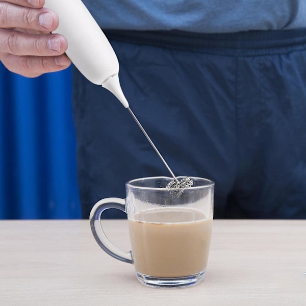 Laderbar Melkeskummer Håndholdt, Elektrisk Kaffevisp Drikke Skummikser, Mini Håndrører Bærbar Drikke Mikser Og Melkeskummerstav