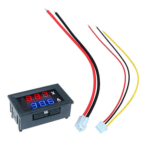 1 stk 10A Voltmeter Amperemeter Spenning Strøm Tester Monitor Panel Måler for Bil
