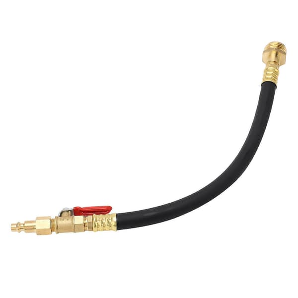 RV Vinteriseringskit med Hurtigkoblingsplug og Aflukningsventil Luftkompressoradapter til RV Båd Campingvogn Sprinklersystemer Sort