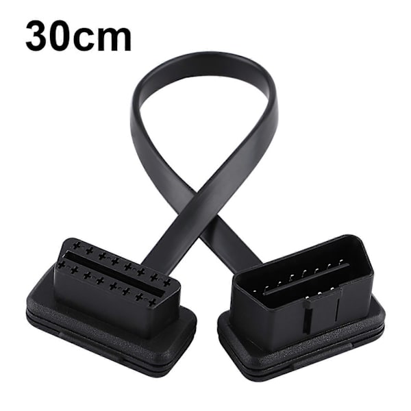 Auton OBD2-jatkokaapeli 16-nastainen uros-naaraskytkin 30 cm / 12 tuuman pituus