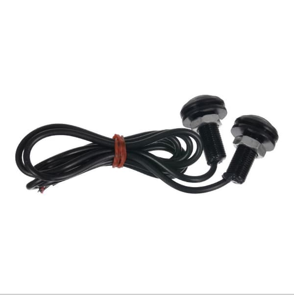 Vanntett Sidemarkørlys LED Hvit 12V Kulelampe Mini 3/4\" for Lastebil Tilhenger Baklys