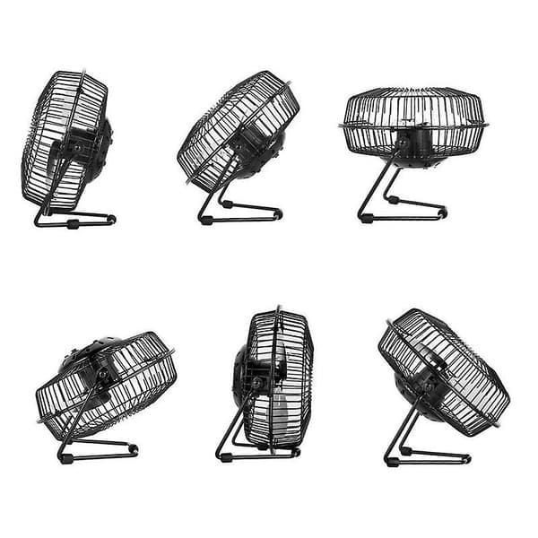 4/6/8 Tums USB-driven Solpanel Fläkt Bärbar för Utomhus Hemkylning Ventilation