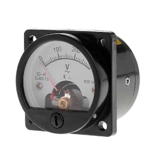 SO-45 Analog Voltmeter 0-300V med Klar Skala Noggrann Lätt