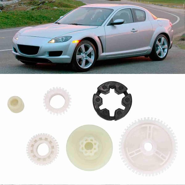6 st Fönsterglasmotorväxel Reparationskit Passar för Mazda