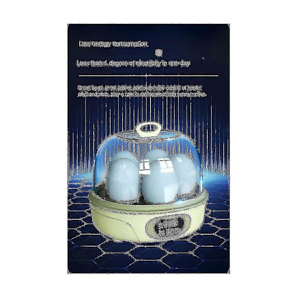Automatisk inkubator för 6 ägg, liten hushållsinkubator, duvinkubator, EU-kontakt från Xiangchong Store